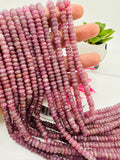 Ruby Faceted Roundel beads 5.50/ 6 mm Size - AAA Quality Beads - Length 40 cm - Natural Ruby Beads