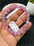 Kunzite Round Bracelet - 8 mm Size - Code B5  - 4A Quality - Natural Kunzite Bracelet