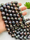 Pearl Peacock Baroque - 10-14MM Size AAAA Quality - Freshwater Nucleated Pearl Beads