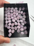 Kunzite Oval 6X8MM Cabs, AAA Quality Cabochon Pack of 4 Pc Good Color kunzite gemstone cabs origin brazil