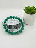 Emerald  Round Bracelet - 10.50 - 11 mm Size - Code #E14  AAA Quality  - Natural Emerald Bracelet - Length 7.5 Inch