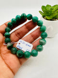 Emerald  Round Bracelet - 10.50 - 11 mm Size - Code #E14  AAA Quality  - Natural Emerald Bracelet - Length 7.5 Inch