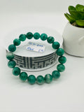 Emerald  Round Bracelet - 10.50 - 11 mm Size - Code #E14  AAA Quality  - Natural Emerald Bracelet - Length 7.5 Inch