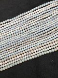 Australian Opal Round 4 &5 MM, 16 Inch Strand-  White Australian  opal Round shape beads.