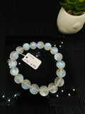 Moonstone Round  Bracelet- 11 mm Size - Code M8 -  Length 7.5 Inches - AAAA Quality - Blue Fire Beads  - Natural Moonstone Bracelet