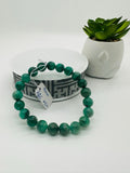 Emerald  Round Bracelet - 9 mm Size - Code #E10 AAA Quality  - Natural Emerald Bracelet - Length 7.5 Inch