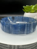 Kyanite Bracelet 12x16 mm Size - Code K4- AAA Quality - Natural Kyanite Rectangle Bracelet - Length 7.5 Inch