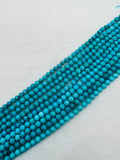 Turquoise Round 5.5-6mm size  -100 % Natural Turquoise -  Length 40 cm - Turquoise Round Beads, sleeping beauty Turquoise, Origin Arizona