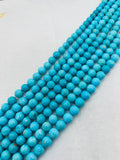 Turquoise Round 10mm size -100 % Natural Turquoise - Length 20 cm - half strand Beads, sleeping beauty Turquoise, Origin Arizona