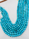 Turquoise Round 10mm size -100 % Natural Turquoise - Length 20 cm - half strand Beads, sleeping beauty Turquoise, Origin Arizona