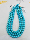 Turquoise Round 12mm size -100 % Natural Turquoise - Length 20 cm - half strand Beads, sleeping beauty Turquoise, Origin Arizona