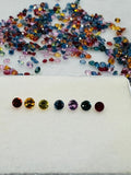 Multi Sapphire faceted loose stone • Size 3-3.20mm, pack of 10 pc, Mix color,