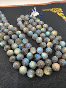 Labradorite Round 16 MM beads, good Quality and perfect round shape . lots of Yellow and Blue Flash -AAA Grade