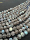 10MM Labradorite Round beads, Top Quality perfect round shape . Yellow and Blue Fire -AAA Grade