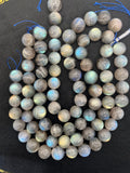 Labradorite Round 20 MM beads, good Quality and perfect round shape . lots of Yellow and Blue Flash -AAA Grade