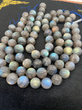 Labradorite Round 20 MM beads, good Quality and perfect round shape . lots of Yellow and Blue Flash -AAA Grade