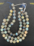 Labradorite Round 19 MM beads, good Quality and perfect round shape . lots of Yellow and Blue Flash -AAA Grade