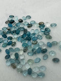 Aquamarine 4X6MM Oval Cabs- Aquamarine cabochon Pack of 6 Pcs Good Quality cabs- Blue Aquamarine, origin Nigeria