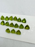 9MM Peridot Trillion faceted Pack of 1 PC - Natural Peridot Trillion Cut - Peridot loose Stones .Peridot faceted cabs