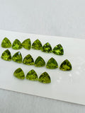 8MM Peridot Trillion faceted Pack of 1 PC - Natural Peridot Trillion Cut - Peridot loose Stones .Peridot faceted cabs