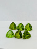 11MM Peridot Trillion faceted Pack of 1 PC - Natural Peridot Trillion Cut - Peridot loose Stones .Peridot faceted cabs