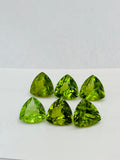 10MM Peridot Trillion faceted Pack of 1 PC - Natural Peridot Trillion Cut - Peridot loose Stones .Peridot faceted cabs