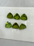 10MM Peridot Trillion faceted Pack of 1 PC - Natural Peridot Trillion Cut - Peridot loose Stones .Peridot faceted cabs