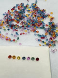 Multi Sapphire faceted loose stone • Size 3-3.20mm, pack of 10 pc, Mix color,