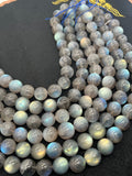 Labradorite Round 18 MM beads, good Quality and perfect round shape . lots of Yellow and Blue Flash -AAA Grade