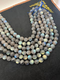 Labradorite Round 18 MM beads, good Quality and perfect round shape . lots of Yellow and Blue Flash -AAA Grade