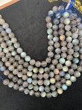 Labradorite Round 18 MM beads, good Quality and perfect round shape . lots of Yellow and Blue Flash -AAA Grade