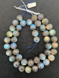 Labradorite Round 24-25 MM beads, good Quality and perfect round shape . lots of Yellow and Blue Flash -AAA Grade