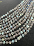 10MM Labradorite Round beads, Top Quality perfect round shape . Yellow and Blue Fire -AAA Grade