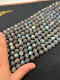 12MM Labradorite Round beads, Top Quality perfect round shape . Yellow and Blue Fire -AAA Grade- 40 cm length - Natural labradorite