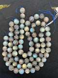 Labradorite Round 20 MM beads, good Quality and perfect round shape . lots of Yellow and Blue Flash -AAA Grade