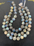 Labradorite Round 19 MM beads, good Quality and perfect round shape . lots of Yellow and Blue Flash -AAA Grade