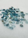 Aquamarine 3X5MM Oval Cabs- Aquamarine cabochon Pack of 6 Pcs Good Quality cabs- Blue Aquamarine, origin Nigeria