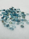 Aquamarine 4X6MM Oval Cabs- Aquamarine cabochon Pack of 6 Pcs Good Quality cabs- Blue Aquamarine, origin Nigeria