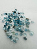 Aquamarine 3X5MM Oval Cabs- Aquamarine cabochon Pack of 6 Pcs Good Quality cabs- Blue Aquamarine, origin Nigeria