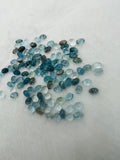 Aquamarine 3X5MM Oval Cabs- Aquamarine cabochon Pack of 6 Pcs Good Quality cabs- Blue Aquamarine, origin Nigeria