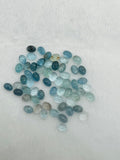 Aquamarine 6X8MM Oval Cabs- Aquamarine cabochon Pack of 5 Pcs Good Quality cabs- Blue Aquamarine, origin Nigeria