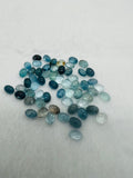 Aquamarine 6X8MM Oval Cabs- Aquamarine cabochon Pack of 5 Pcs Good Quality cabs- Blue Aquamarine, origin Nigeria