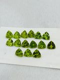 8MM Peridot Trillion faceted Pack of 1 PC - Natural Peridot Trillion Cut - Peridot loose Stones .Peridot faceted cabs