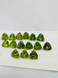 8MM Peridot Trillion faceted Pack of 1 PC - Natural Peridot Trillion Cut - Peridot loose Stones .Peridot faceted cabs