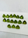 8MM Peridot Trillion faceted Pack of 1 PC - Natural Peridot Trillion Cut - Peridot loose Stones .Peridot faceted cabs