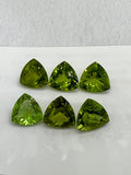 11MM Peridot Trillion faceted Pack of 1 PC - Natural Peridot Trillion Cut - Peridot loose Stones .Peridot faceted cabs