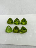 10MM Peridot Trillion faceted Pack of 1 PC - Natural Peridot Trillion Cut - Peridot loose Stones .Peridot faceted cabs