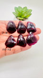 Garnet Rose Cut Fancy Shape • Code i7- i12 • Garnet Faceted Cut (Polki)  •  AAA Quality- Best for Jewelry making • One Side Cutting