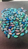 Australian Opal Marquise 3X6 / 4x8 mm Cabs -AAA Quality, Opal Triplet Cabochon - Australian Opal Cabochon, flat bottom.