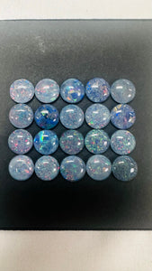 Australian Opal 10 mm Cabs, Pack of 1 Pieces  AAA Quality (Code B-) Opal Triplet Cabochon - Australian Opal Round Cabochon, flat bottom.